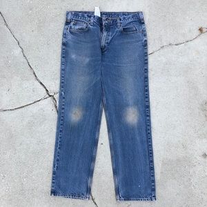 Vintage Carhartt Blue Denim Relaxed Fit 38x34"